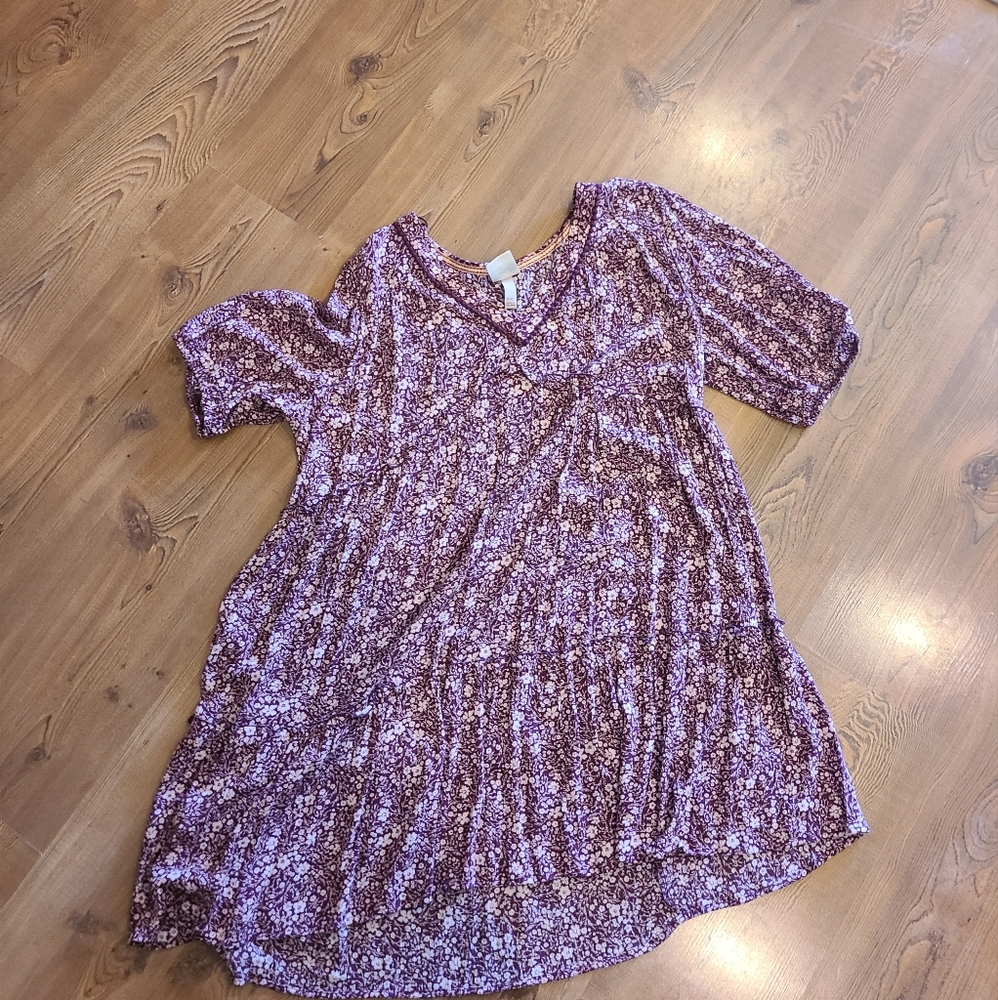 Purple floral Knox Rose dress XXL